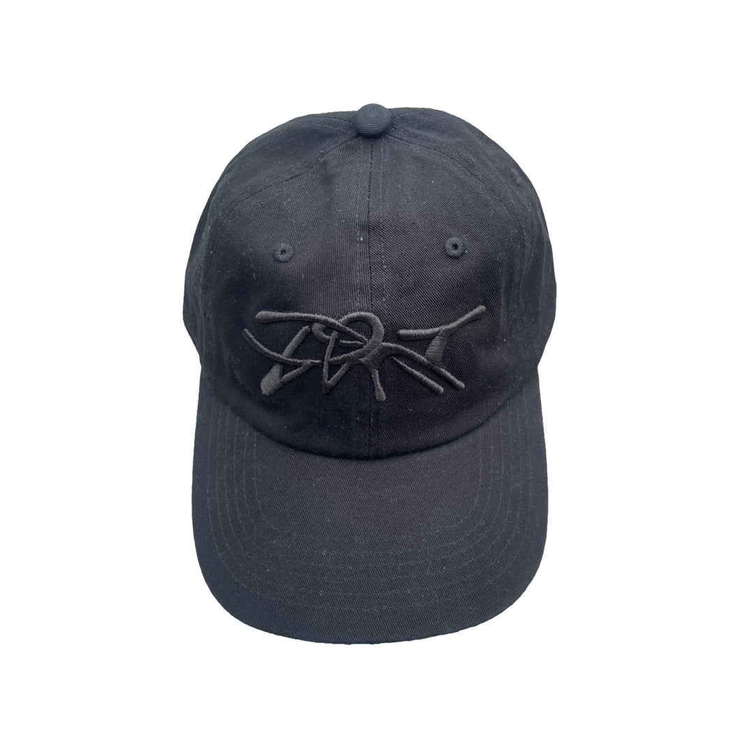 hat black on black