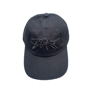 hat black on black