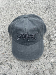 hat grey on grey