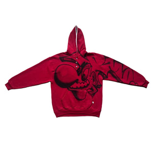 red hoodie