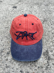 hat denim red