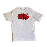white tee