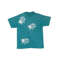 turquoise fly tee large