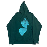 green hoodie